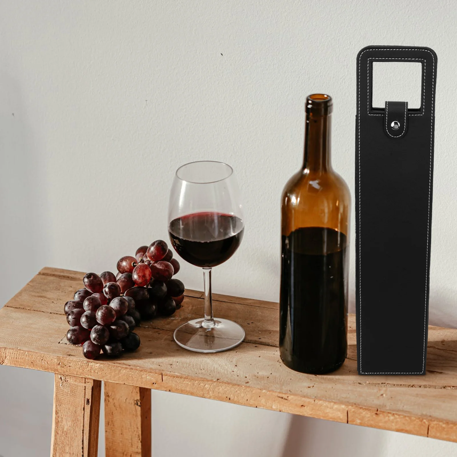 

Elegant Wine Gift Bag Strong Bearing Capacity Red Wine Hand Bag Multi Use Storage Pouch for Bottles Daily Essentials Organizer