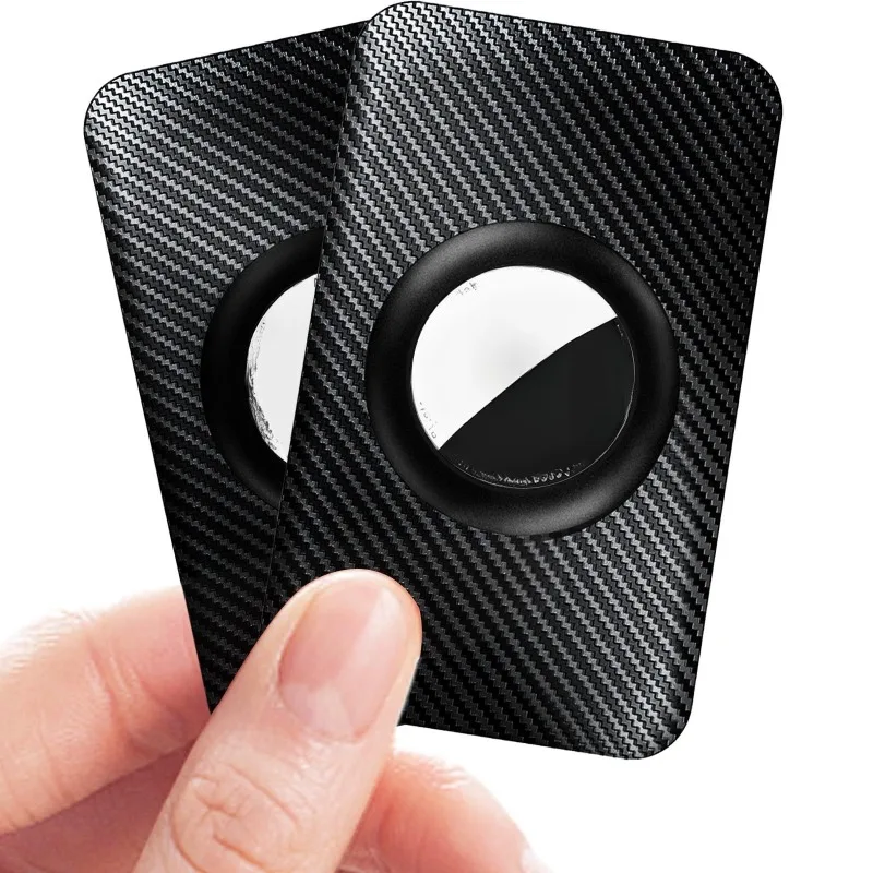 

Suitable For Apple Airtag Card Protective Cover Apple Anti-lost Device Carbon Fiber Texture Hard Glue Ultra-thin Card Holder