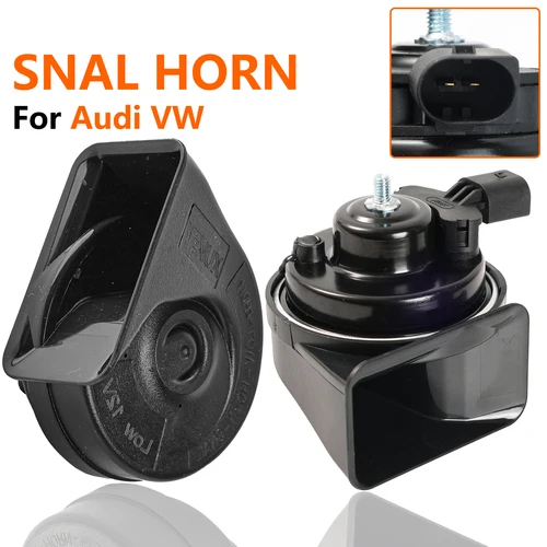 Imagen 1 del producto Par de cuernos de caracol de doble tono, 12V, 120db, para VW Sharan Tiguan Touareg Caddy Transporter T5 T6 CC Amarok Audi A3 A4 A5 A6 A7 A8 Q2 Q3