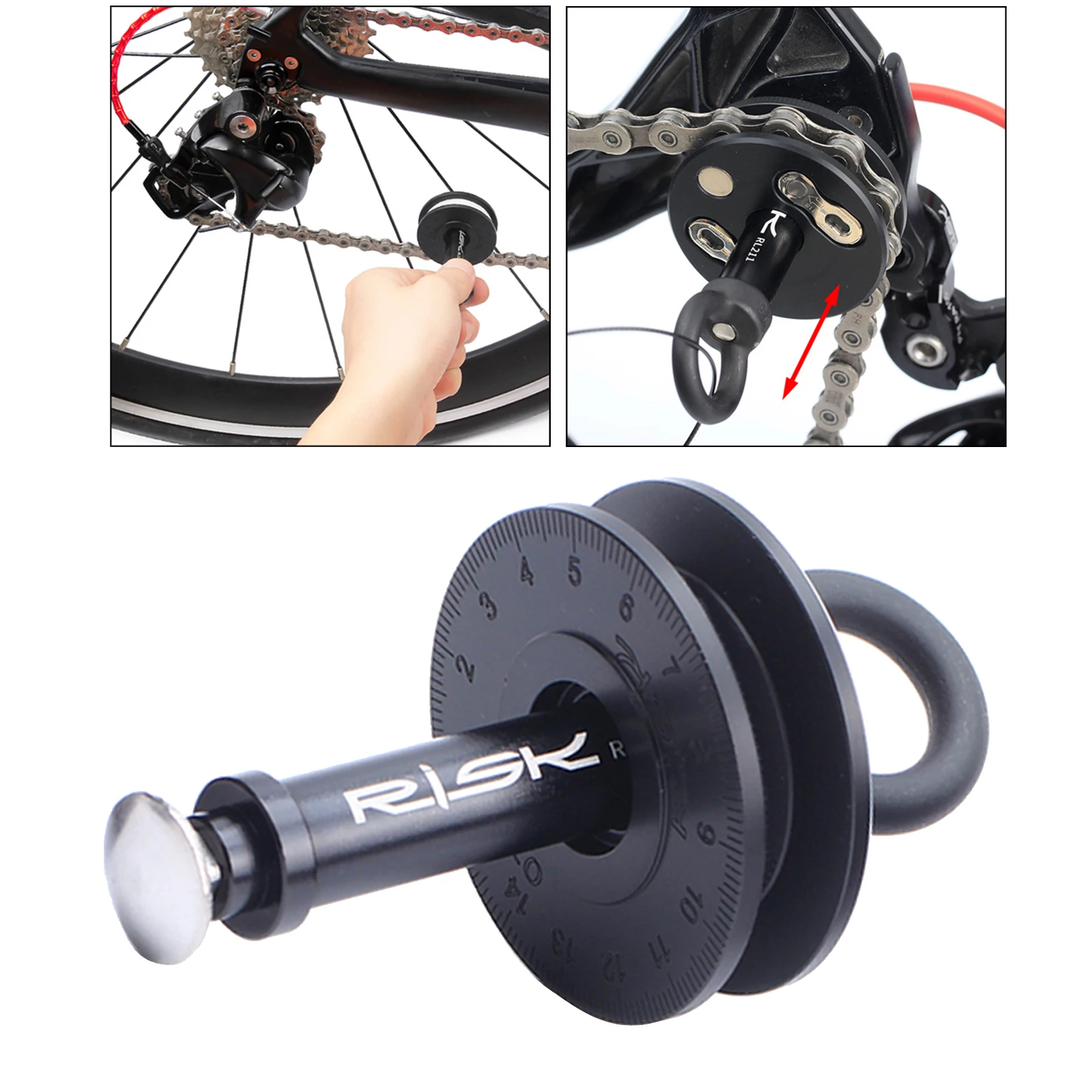 Bicycle Dummy Hub Bike Chain Keeper Holder Through Axle Quick Release Hub Bike Workstand Parts Repair Kit for Bike Washing