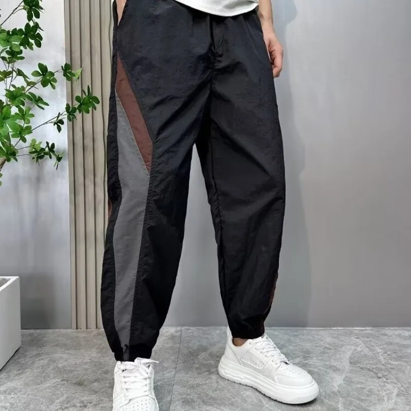

Men's Casual Straight Leg Baggy Hiphop Sports Gym Pants For Men Trousers Loose Trendy Hong Kong Style Mens Joggers Clothing