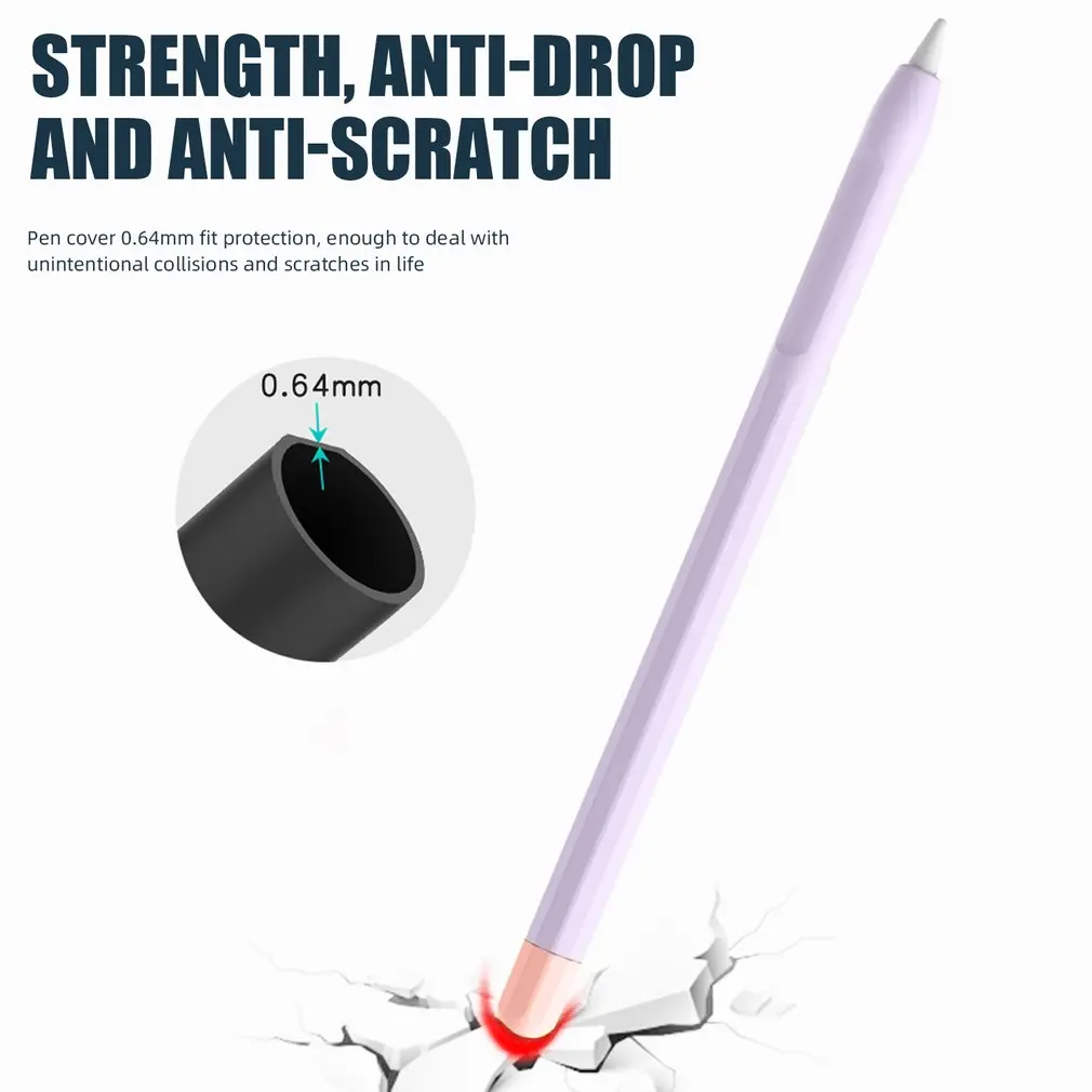 Stylus Cover  For Pencil Protective Case Color Matching Stylus Protective Case Non-slip Anti-fall Pen Cover