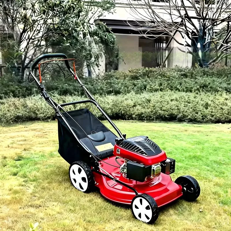 Industrial High-Power 173cc Four-Stroke Self-Walking Hand-Push Lawn Mower for Grass Cutting Designed for Efficiency