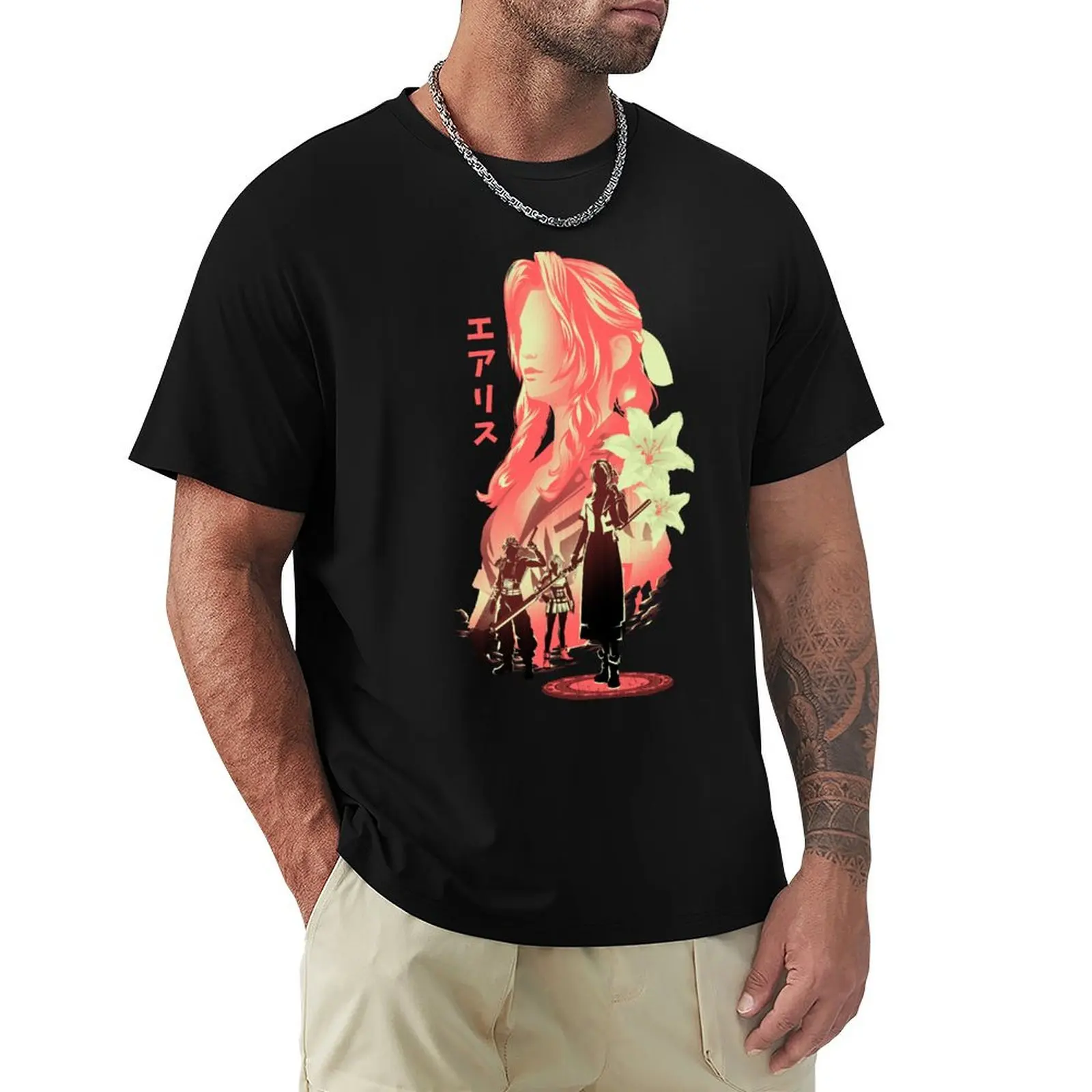 The Flower Girl Aerith T-Shirt Lightweight Running T-Shirt