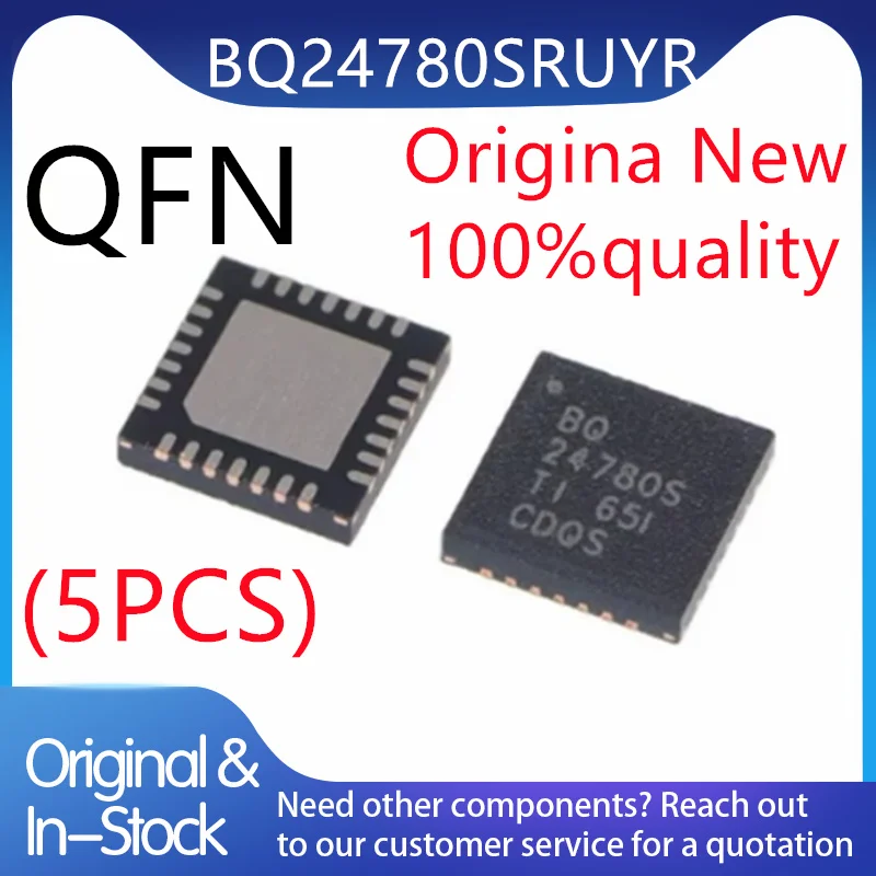 (5piece) 100% New BQ24780S 24780S XQ24780S BQ24780SRUYR BQ24780SRUYT QFN-28 Chipset