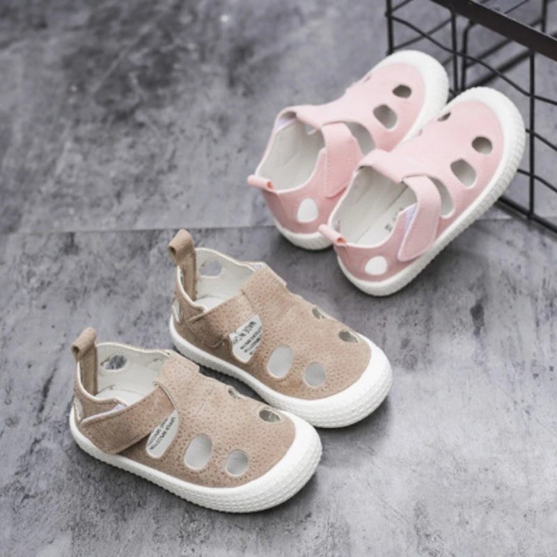 Kids Sandals Summer Girls Boys Cut Out Sneakers Breathable Children Sports Shoes Closed Toe Baby Toddlers Beach Sandalias Flats