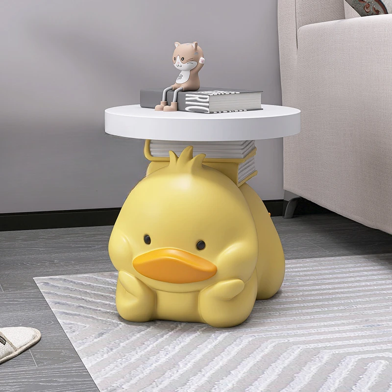

Round Coffee Table for Living Room Furnitures Mini Bedside Table End Tables Night Stand Side Coffe Small Bedroom Circular Corner