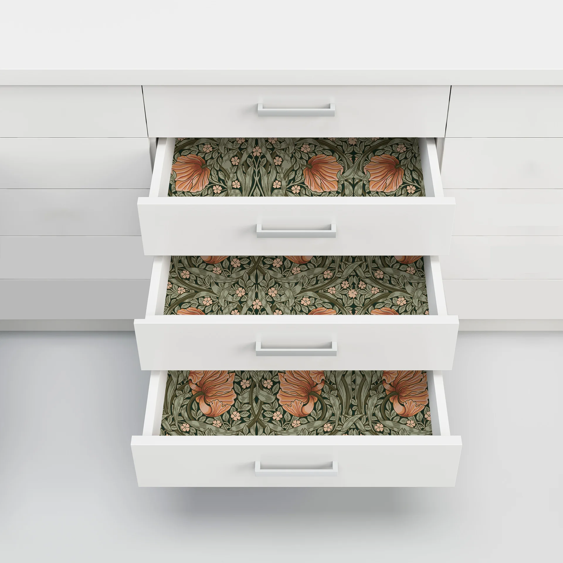 Peel and Stick Vine Floral Wallpaper Bedroom Self Adhesive Waterproof Contact Wall Paper for Kitchen Cabinet Furniture