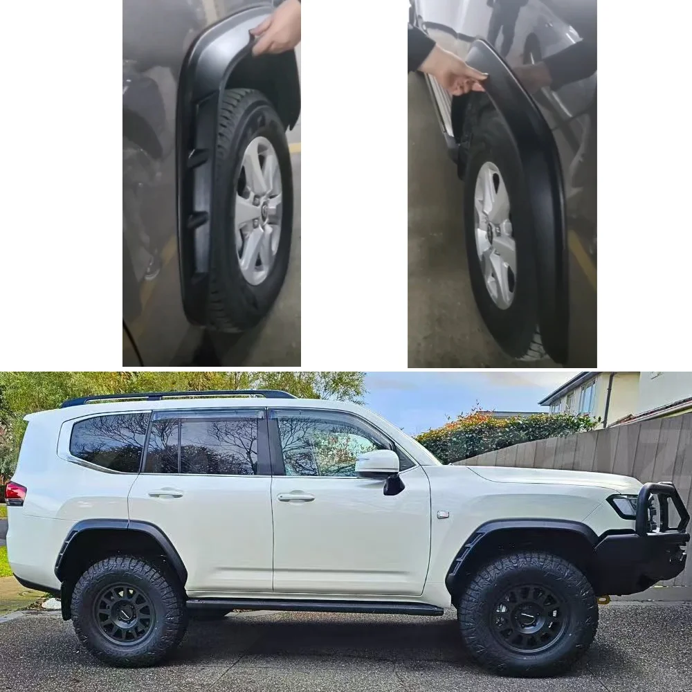 Car Accessories Mudguard Fender Flares Kit for Toyota Land Cruiser 300 Series LC300 2021-2024 Mudflap Wheel Arch Extensions