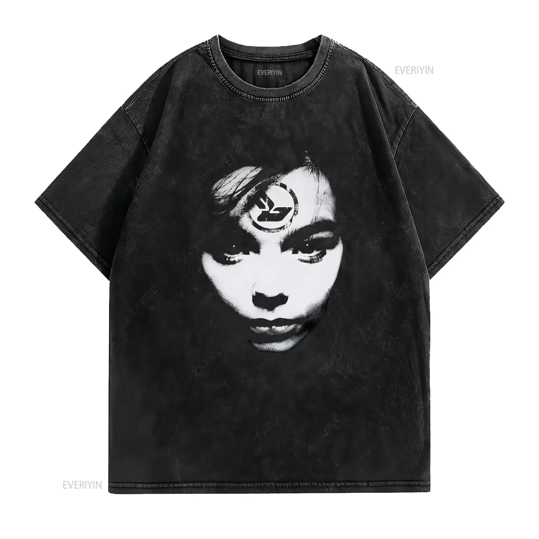 Bjork 1995 Vintage Vibe T shirt vintage Washed Versatile Soft Top For Everyday Wear Unisex homme Stylish Stretched fashion