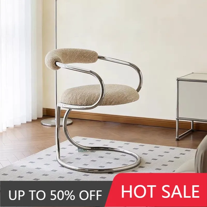 Medieval Bauhaus Designer Dining Chair Nordic Creative Snake Chair Home Restaurant Leisure Backrest Armchair