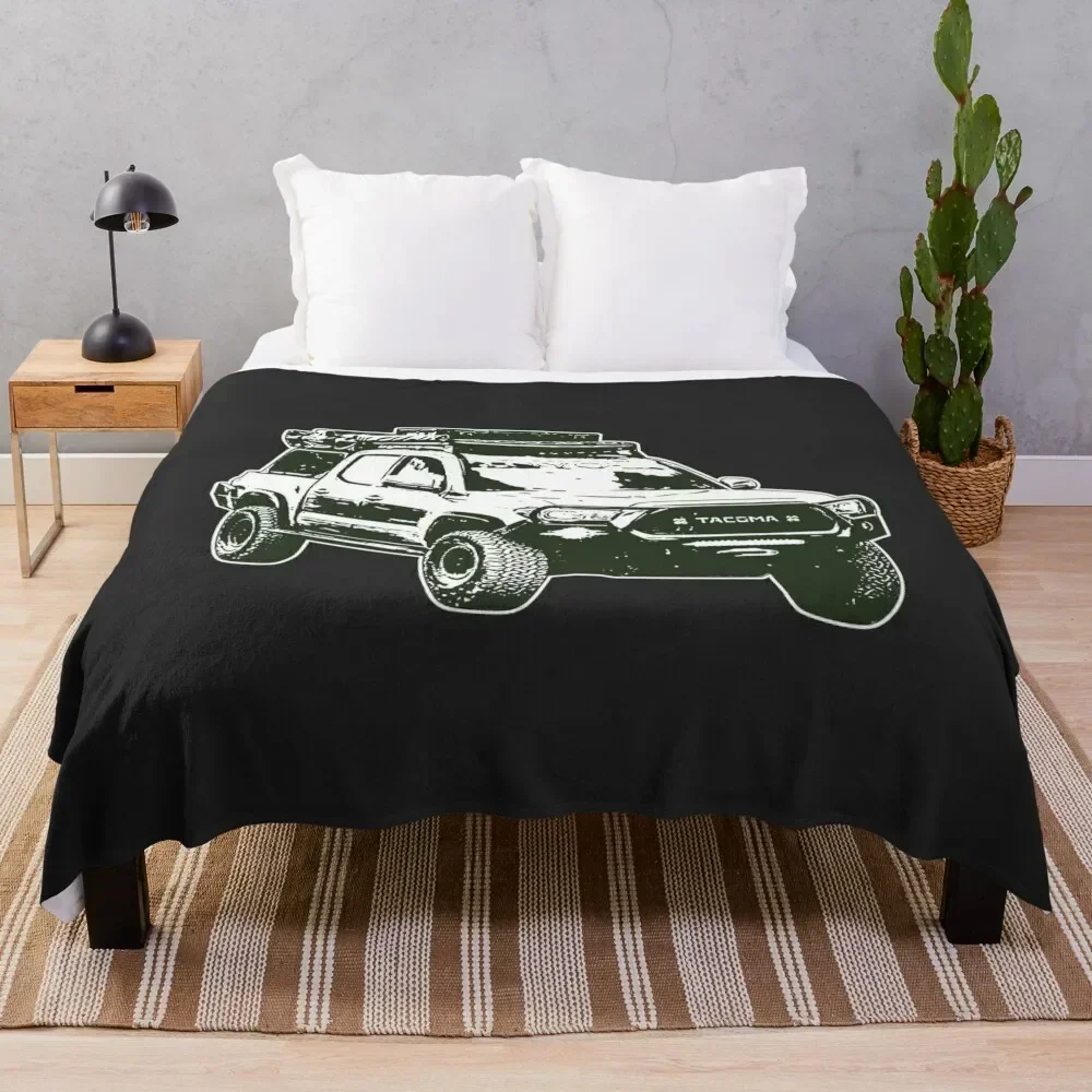 

Adventure Tacoma Sketch Throw Blanket Cozy Napping Blanket Gift for Mom Dad