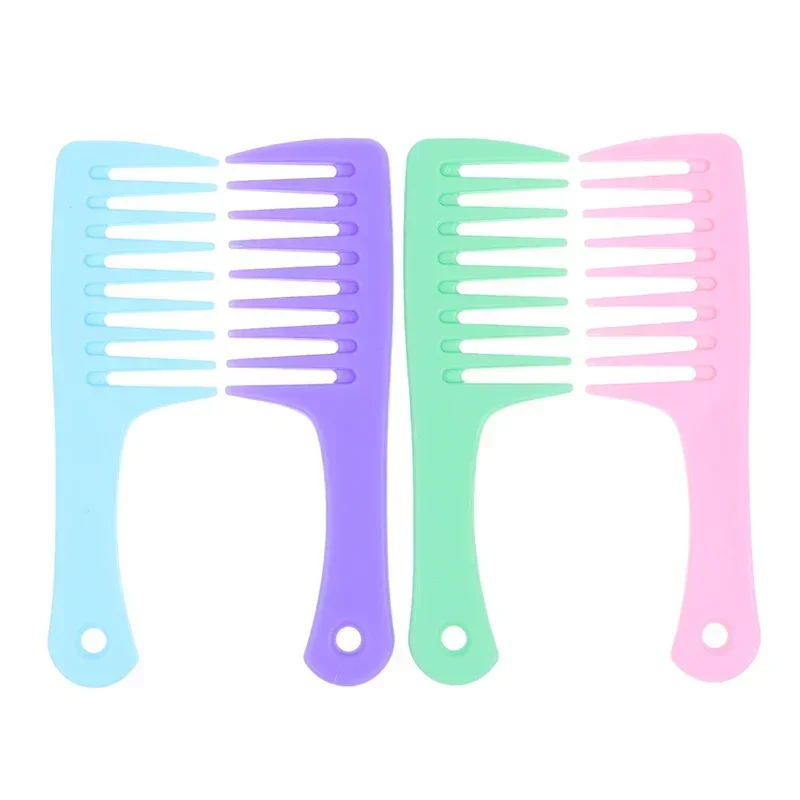 Large Wide-tooth Hair Comb Curly Hair Comb Women Plastic Smooth Hair Brush No Knot Thickened Hairdressing Comb Styling Tools