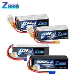 ZEEE Lipo аккумулятор 6S 1300 мАч 2200 мАч 3300 мАч 4000 мАч 5200 мАч 6000 мАч 9000 мАч 22,2 мАч в гоночные модели радиоуправляемых автомобилей FPV дронов радиоуправляемых запчастей