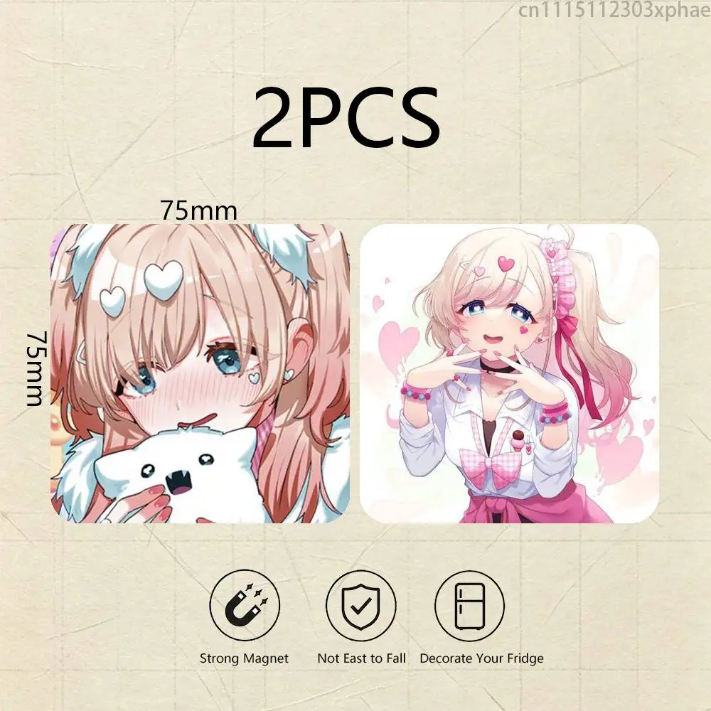 Kedarui Aashii Ahko 100 Girlfriends 2-Pack Set Refrigerator Magnets, Soft Magnetic Heat Transfer Refrigerator Magnets Gift