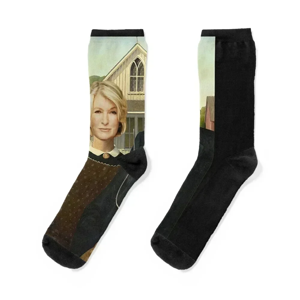 

Snoop Martha American Gothic Socks compression anti slip football sports and leisure Socks Female Men's