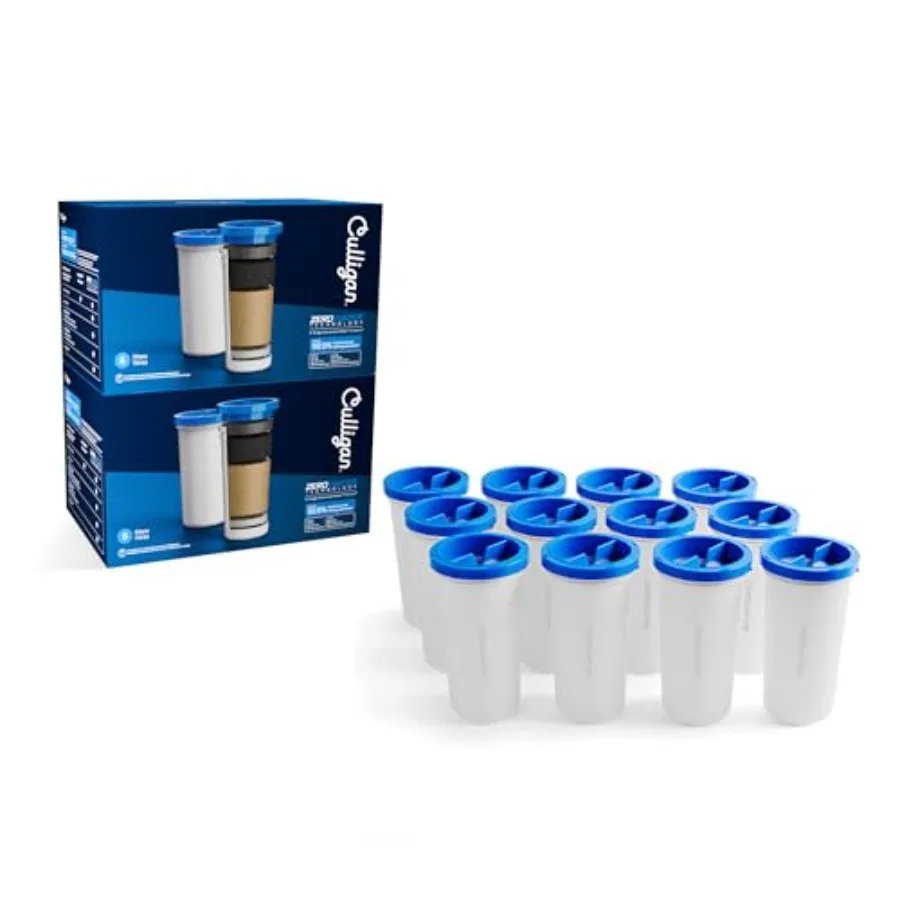 

Сменные фильтры для воды ZeroWater, 12 шт., 5-ступенчатая система, сертифицированная IAPMO, для снижения содержания свинца и общих фторполимерных соединений (PFAS)