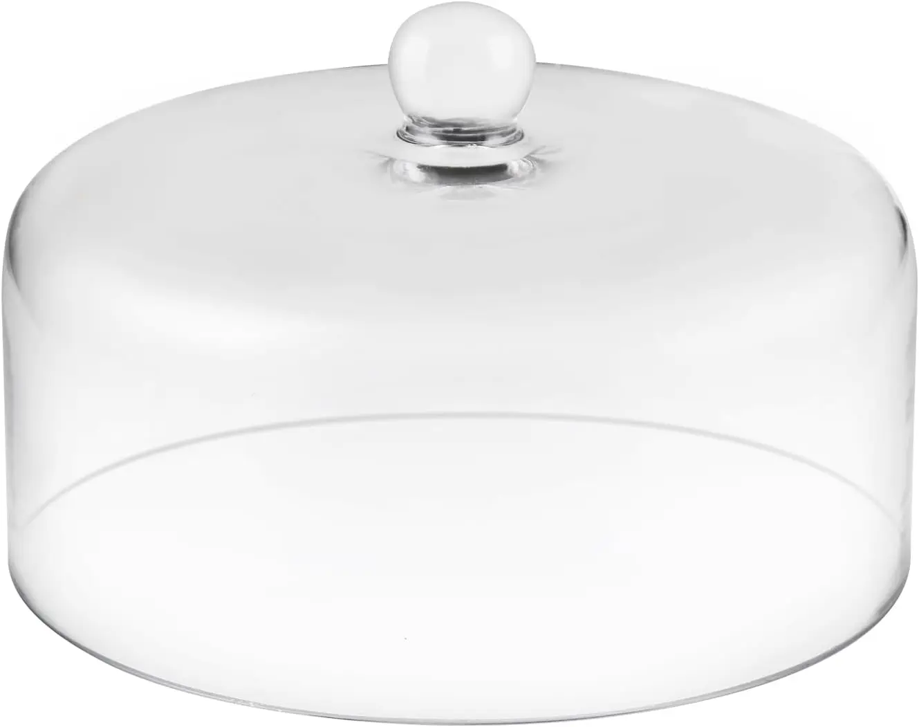 

Стеклянный купол для торта 9,6 дюйма, крышка для торта, подставка для торта, декоративный топпер для торта, стеклянный колпак (9,6 дюйма)