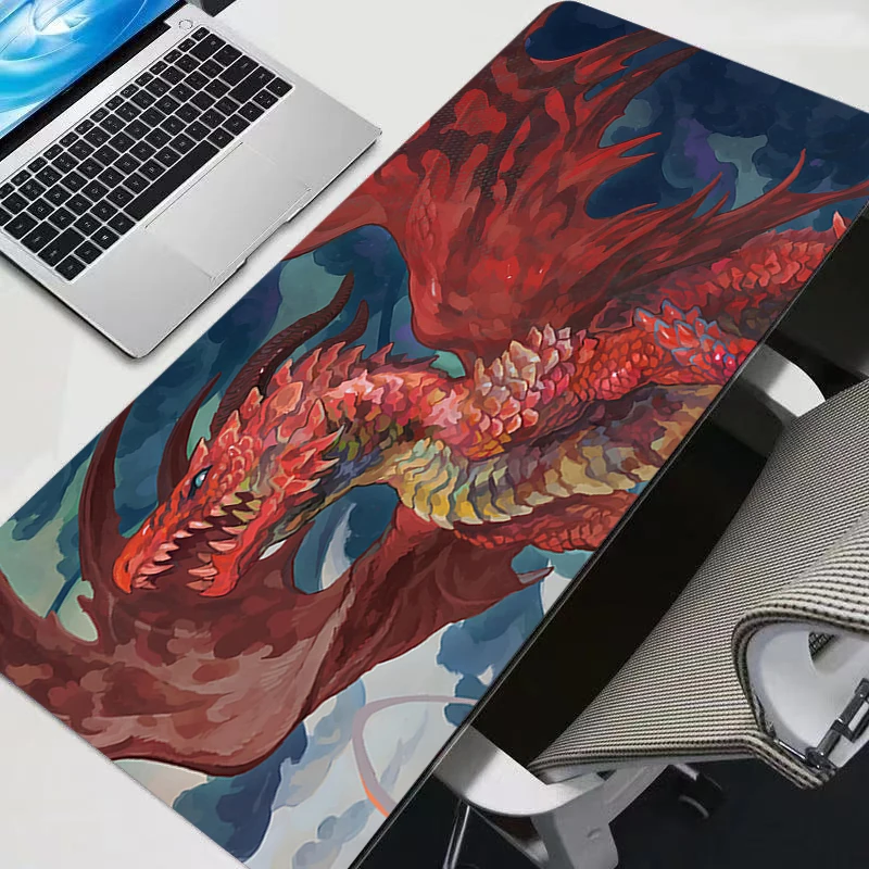 

Japan Big Dragon Large Gaming Mousepad XXL Keyboard Gamer Mouse Pad on The Table Speed Desk Mat Anime 900x400 700X300 Mouse Mats