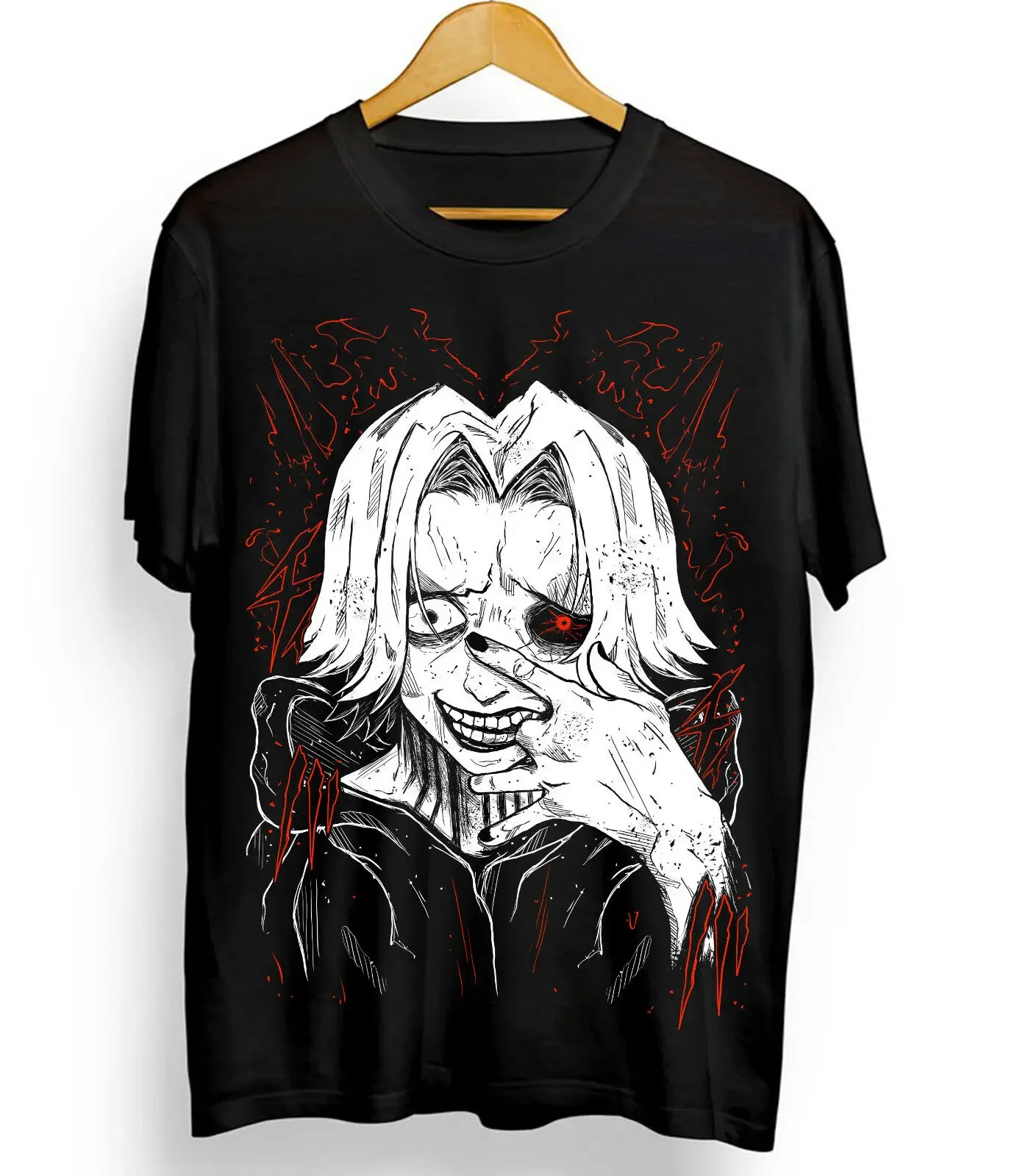 Seidou Takizawa T-shirt Tokyo Ghoul Strip Anime Unisex Black shirt Tee All Size