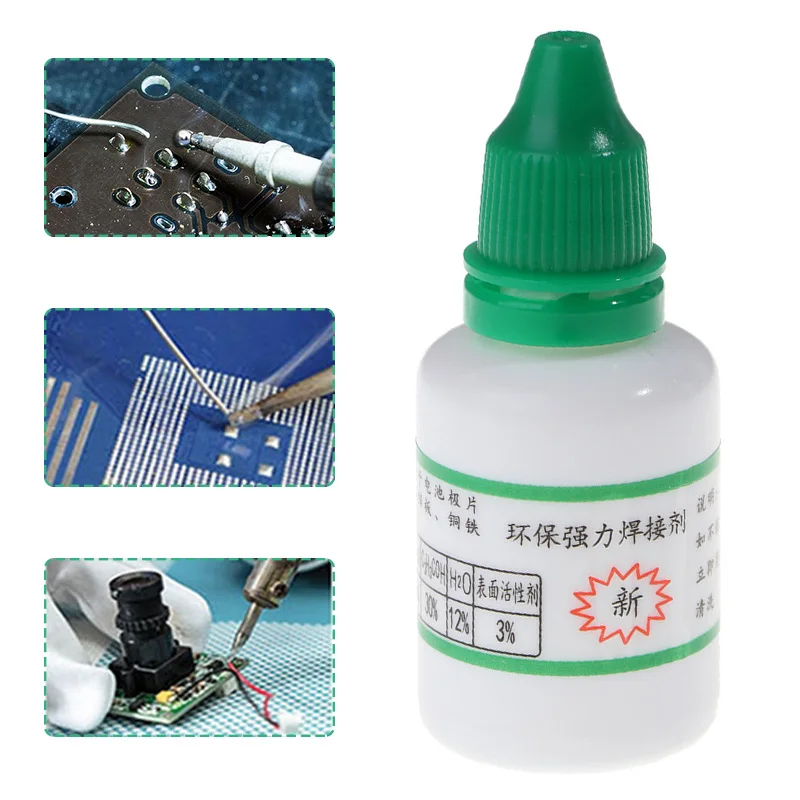 20ml Stainless Steel Flux Soldering Paste Liquid Solder Tool Quick Welding Effective Liquid Welding Materials Soldering Tools