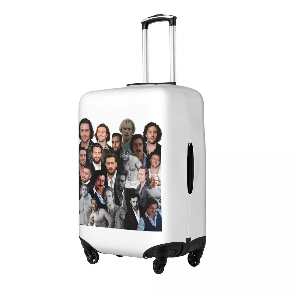 

Aaron-taylor Johnson Photo Collage Suitcase Cover Protection Elastic Travel Luggage Protector Covers for 18-32 Inch