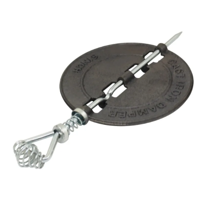 

1PCS Cast iron damper for Wood-burning fireplace stove chimney and smoke pipe lue butterfly valve Damper Accessories