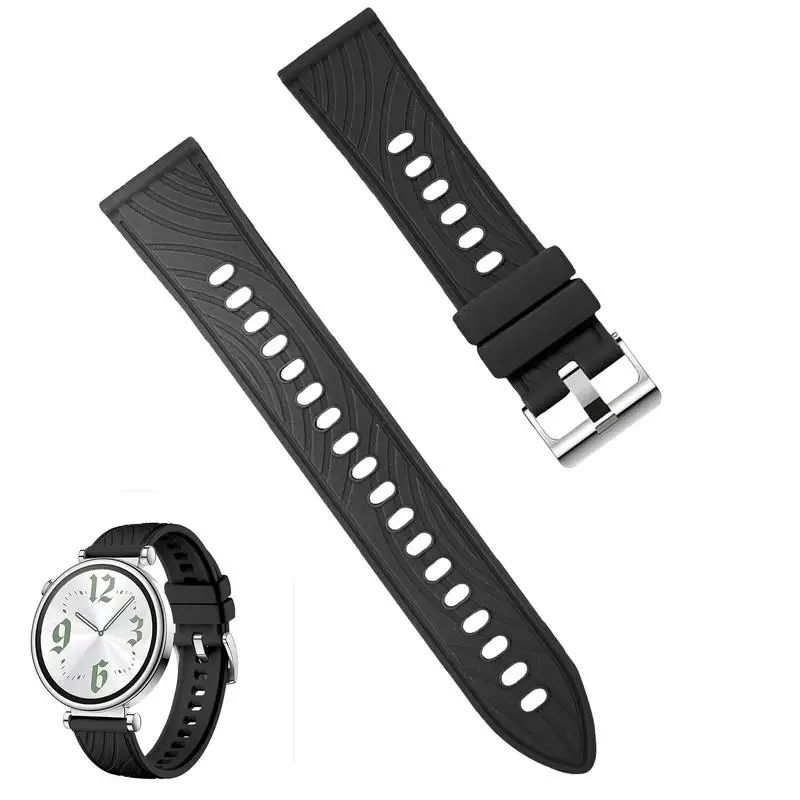 Correa de silicona para reloj Huawei GT4, correa de silicona de 41MM, pulsera de reloj informal, accesorios de correa para mujer