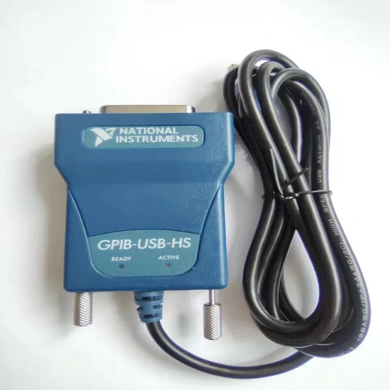 100%New original IEEE 488 adaptor antarmuka USB GPIB ke kabel USB pengontrol instrumen NI GPIB-USB-HS nasional