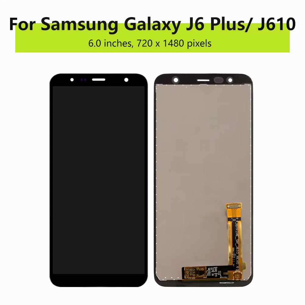 6.0\'\' LCD For Samsung Galaxy J6+ J610 J610F J610FN Display LCD Screen replacement for Samsung J6 Plus Digitizer Assembly