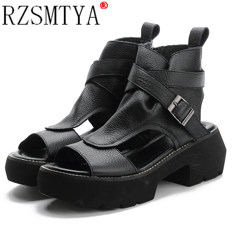 Cool, Stylish, Clasp, Fish Mouth, Roman Sandals, Platform, Summer 2022, New Chunky Heels for Women Platform Shoes