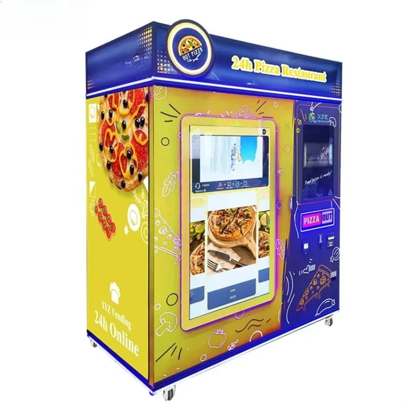 Commercial Pizza Vending Machine Smart Pizza Maker Automatic Fresh Pizza Oven Self Service Restaurant Equipment