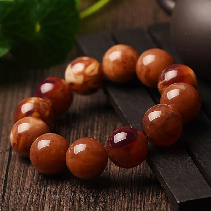 New gift item: Unisex , perfect for gifting, second-generation honey wax root amber bracelet