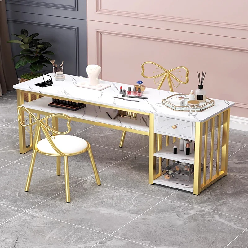 

Noil Module desk Table Show, Professional luxury manicure Salon Tavolo Unghie, Professional Nendersong Construction