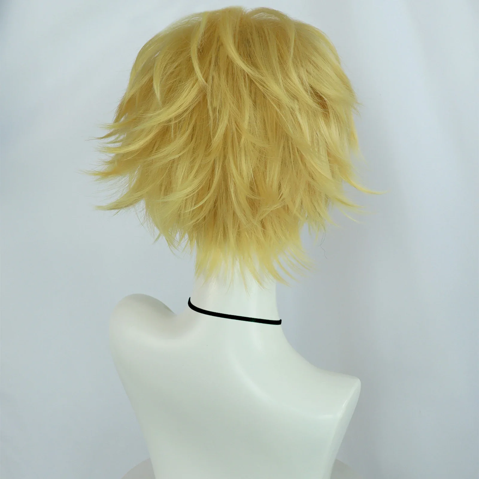 Denji Cosplay Synthetic Wig Chainsaw Man Short Yellow Wig for Halloween Christmas Thanksgiving Day Wigs