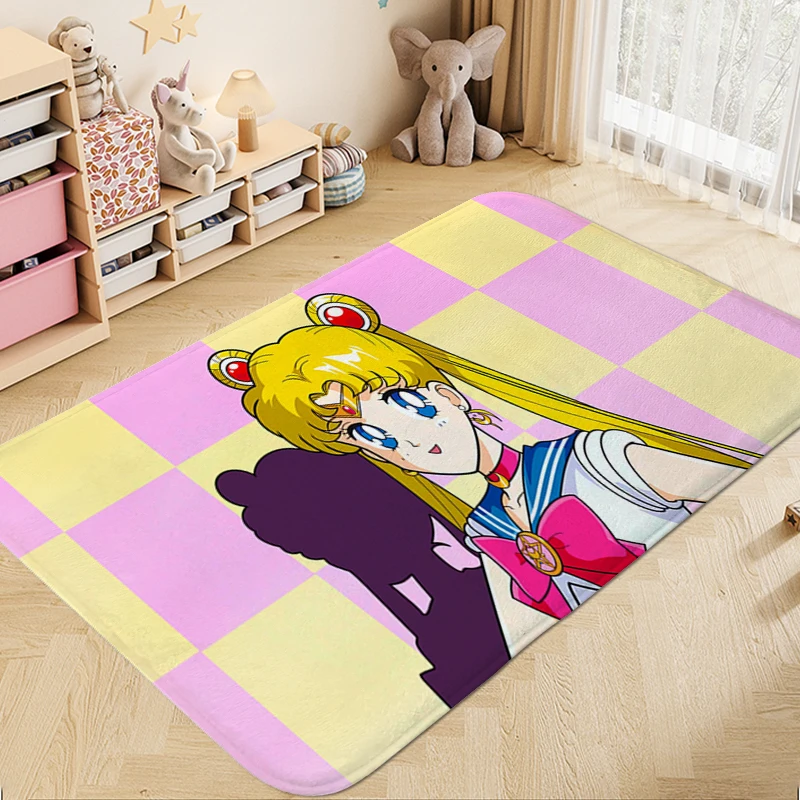 

Washable Non-slip Mats A-Sailor Moons Bathroom Carpet for Bedroom Kitchen Treadmill Rugs Modern Home Decoration Hallway Mats