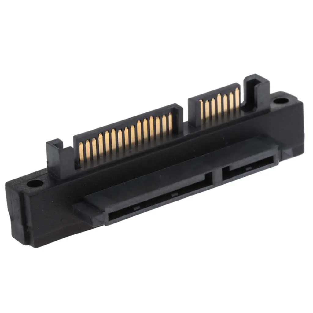 SATA-SAS 22 Pin Male Female Right Angle Adapter Connector High Speed Data Transfer for Server Data Storage