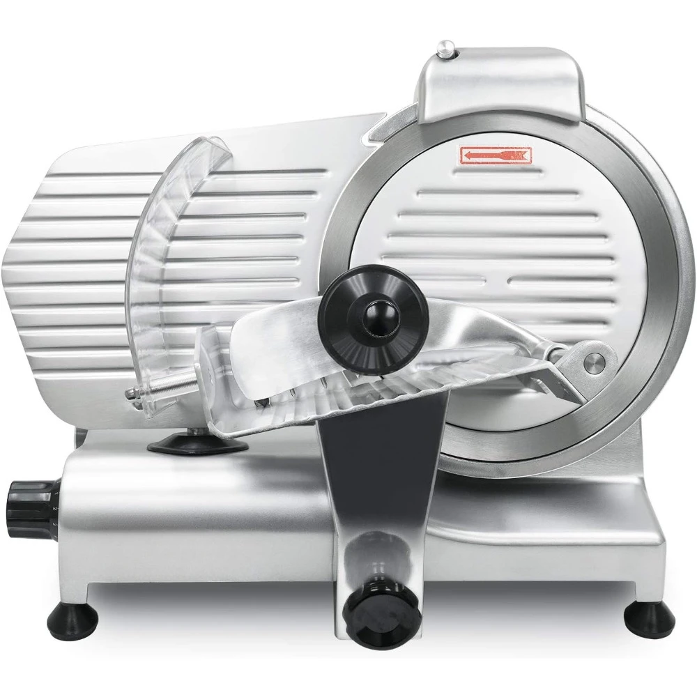 

320W Motor Electric Meat Slicer 10-Inch with 304 Stainless Steel Blade, Frozen Meat/Cheese