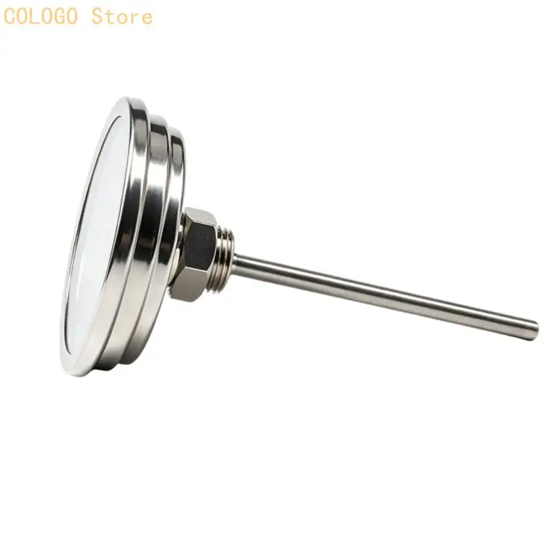 Analog Cooking Thermometers for Grill Lid and Oven Panels, Stainless Steel Temperature Gauge with Large Dials, 50°F-800°F for