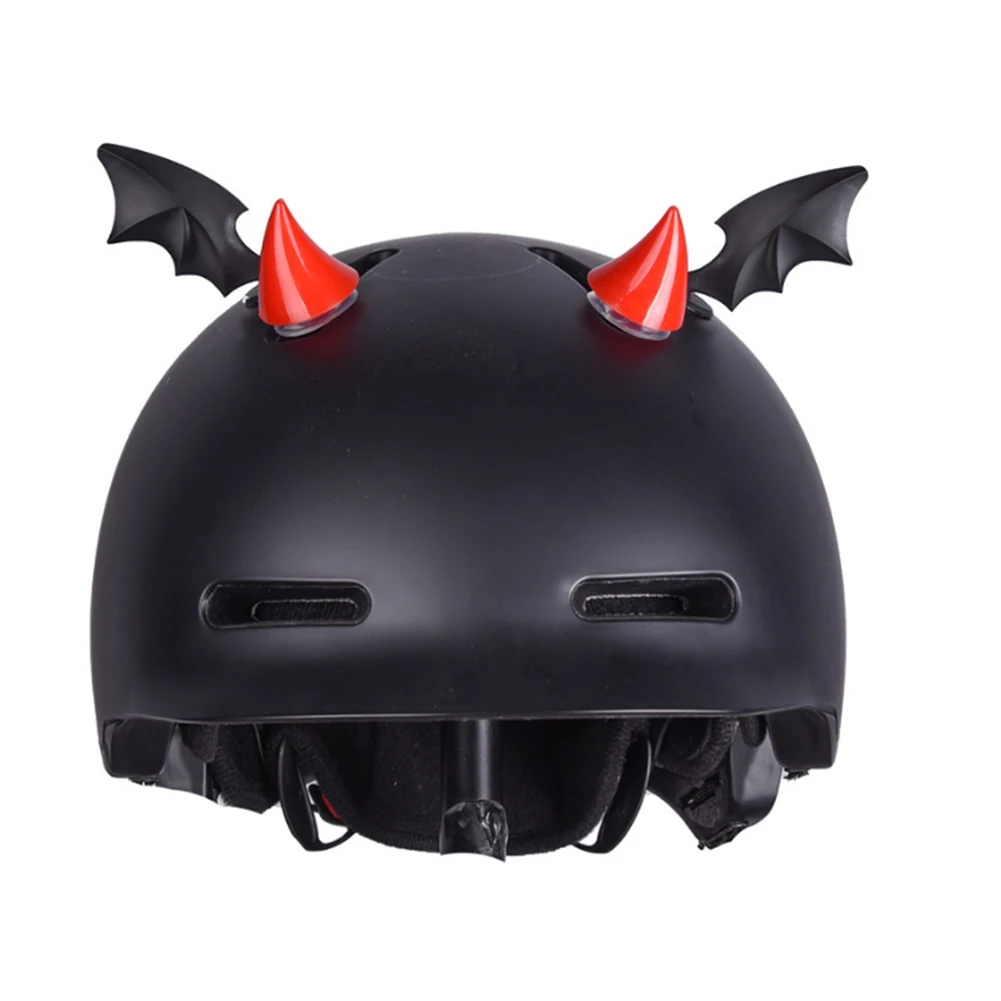 

10pcs Motorcycle Helmet Horns Accessories Set Cute Cat Ears Devil Wings Shaped Adhesive Suction Cup Decoration Parts