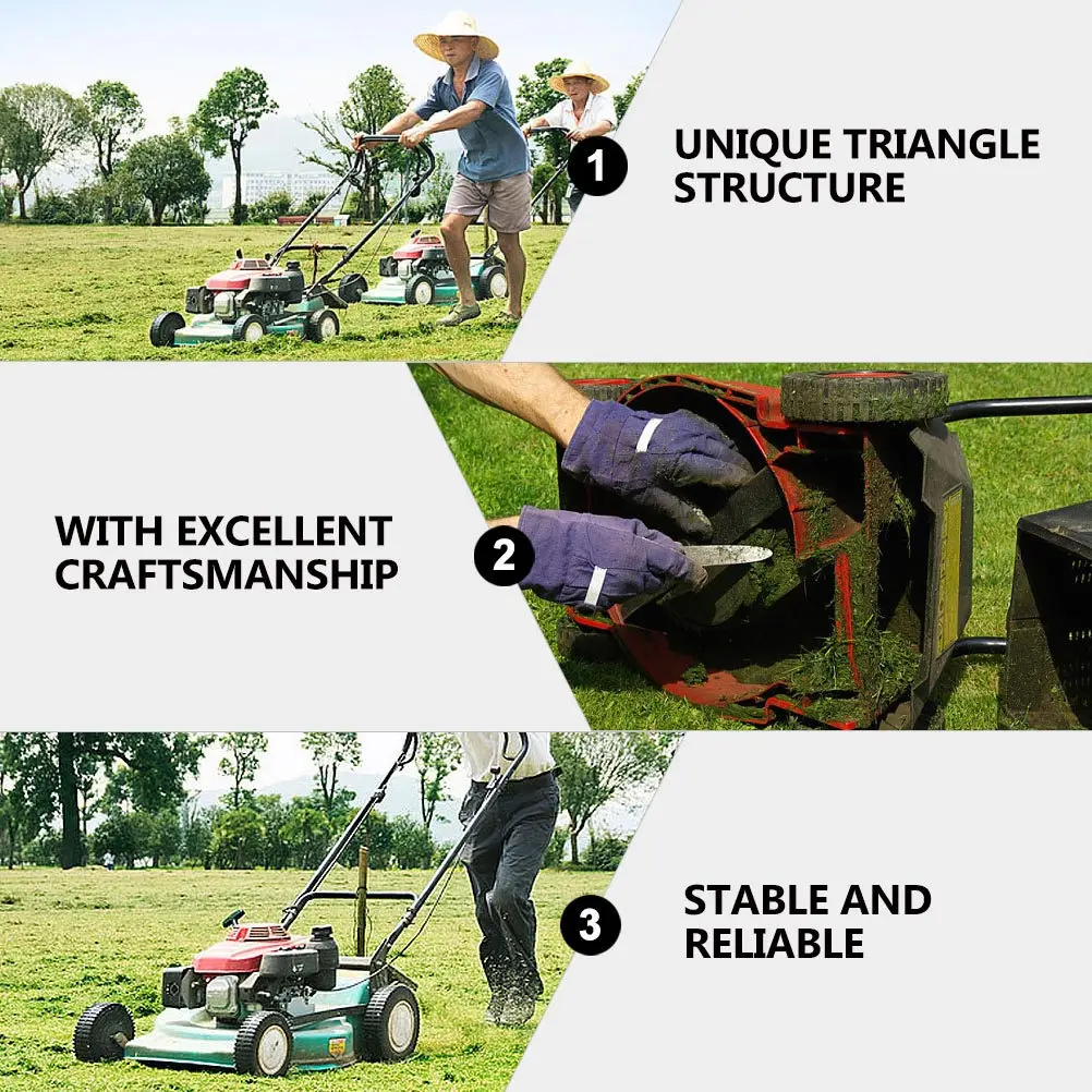 

Комплект из 1 шт. для замены рукоятки газонокосилки: треугольная рукоятка из прочного АБС-пластика и железа, надежная и стабильная, запчасти для газонокосилок