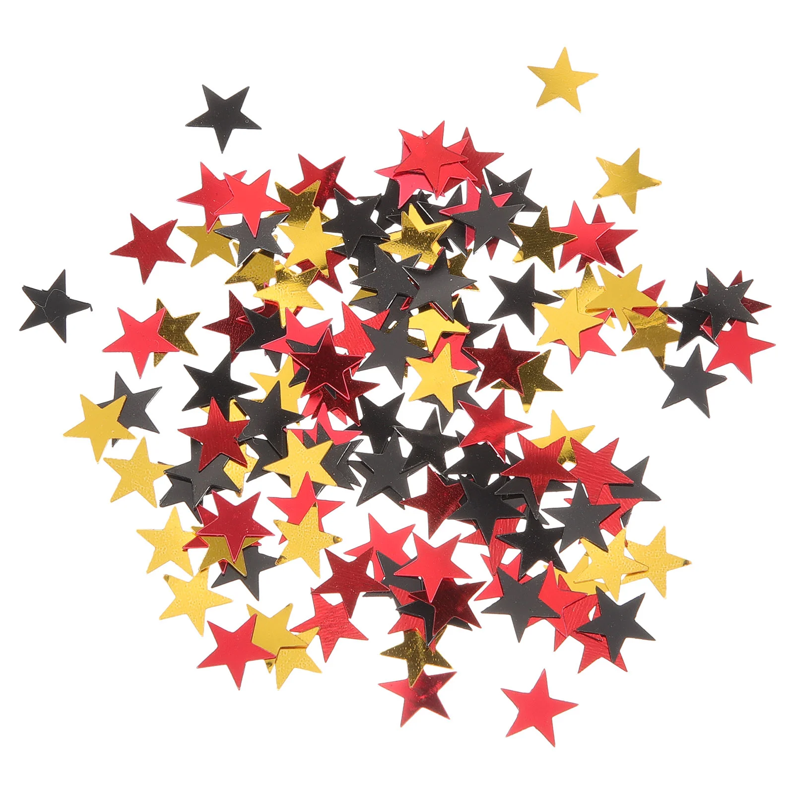 Party Gathering Festive Table Decoration Black Gold Red Five-pointed Star Sequins Confetti Small Glitter Beer Decorate Stars