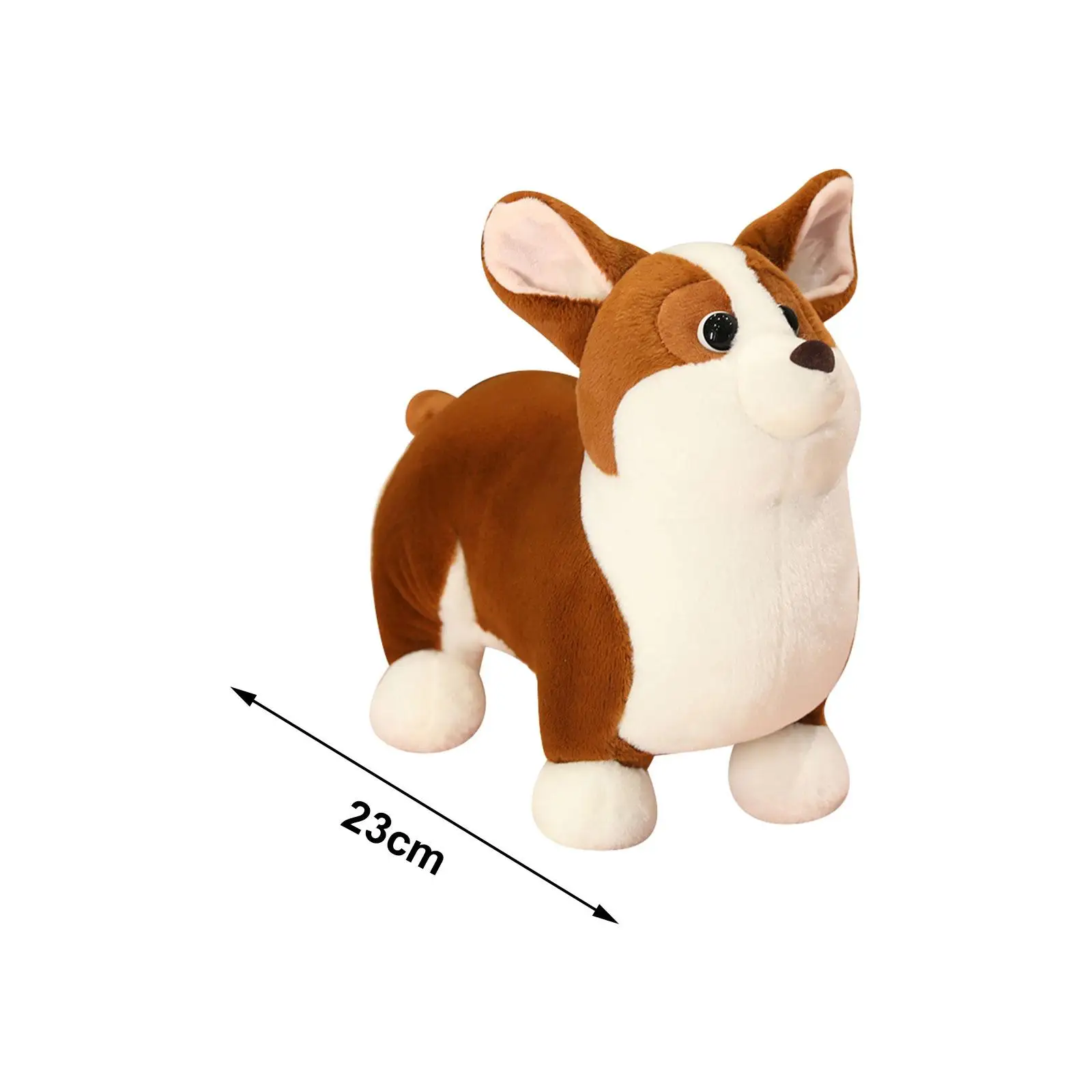 Stuffed Animals Doll Toys Corgi Stuffed Animal Corgi Dog Pillow Lovely Comfort Cushion Gifts for Kids Office Decoration