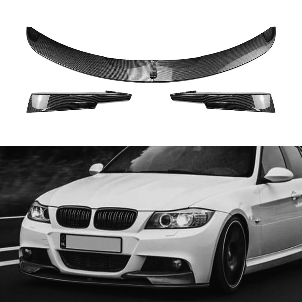 

Front Bumper Lip Spoiler Diffuser Splitters Body Kit Aprons Cover Guard Trim For BMW 3 Series E90 E91 LCI M Sport 2009-2012