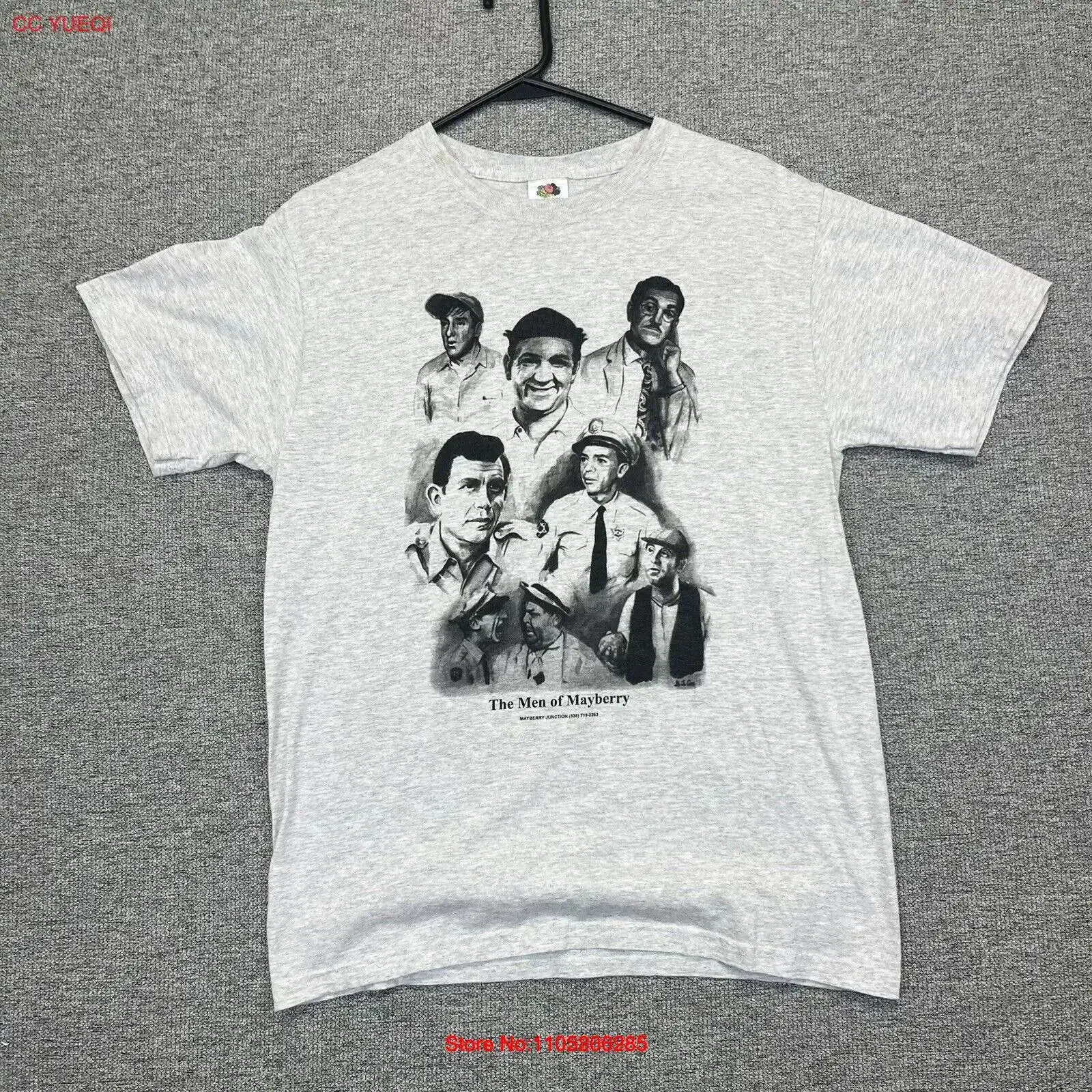 The Andy Griffith Show Men Of Mayberry T Shirt Size M 2000s y2k vintage Washed Unisex streetwear Soft designer clothes Casual