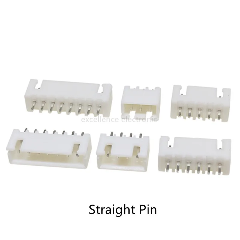 10PCS SH/JST/ZH/PH/XH Pitch 1.0MM 1.25MM 2.0MM 2.54MM Male Pin Header Socket Dip/Right Angle SMD 2/3/4/5/6/7/8/9/10/12P Pin