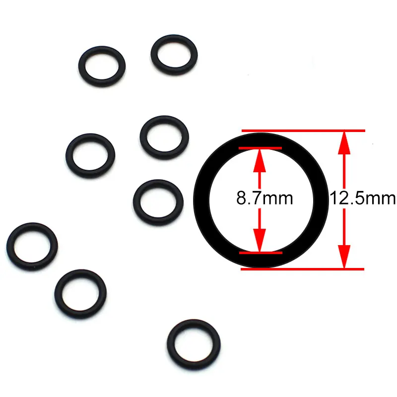 50pcs Carp Fishing Accessories Rubber Washers O Rings Black Fishing Bite Alarms Boilies For Carp Fish Terminal Tackle Euipment