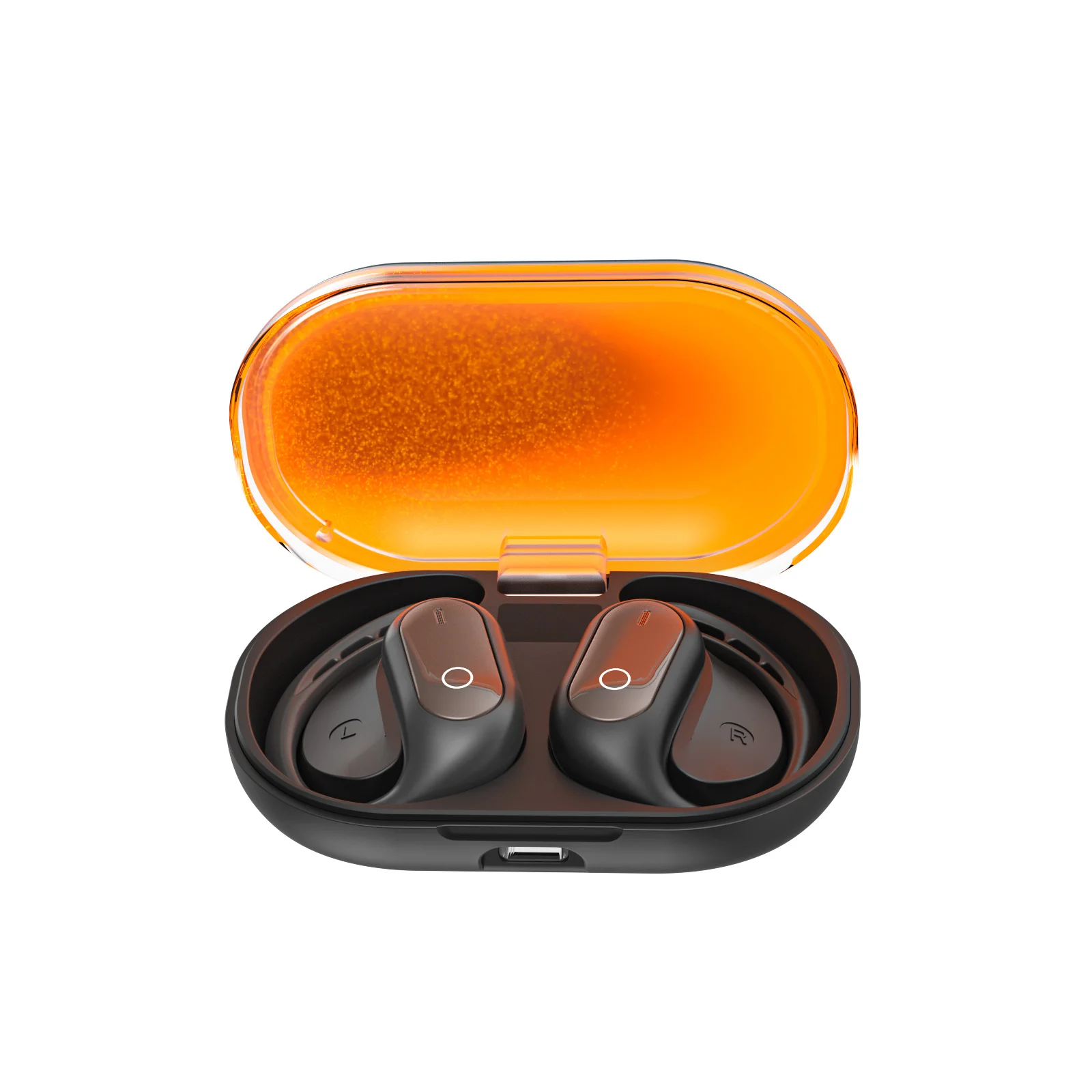 سماعات الرأس SW124 المتوهجة في الظلام فوق الأذن OWS Bluetooth 5.4 التي تدوم طويلاً مثالية للموسيقى