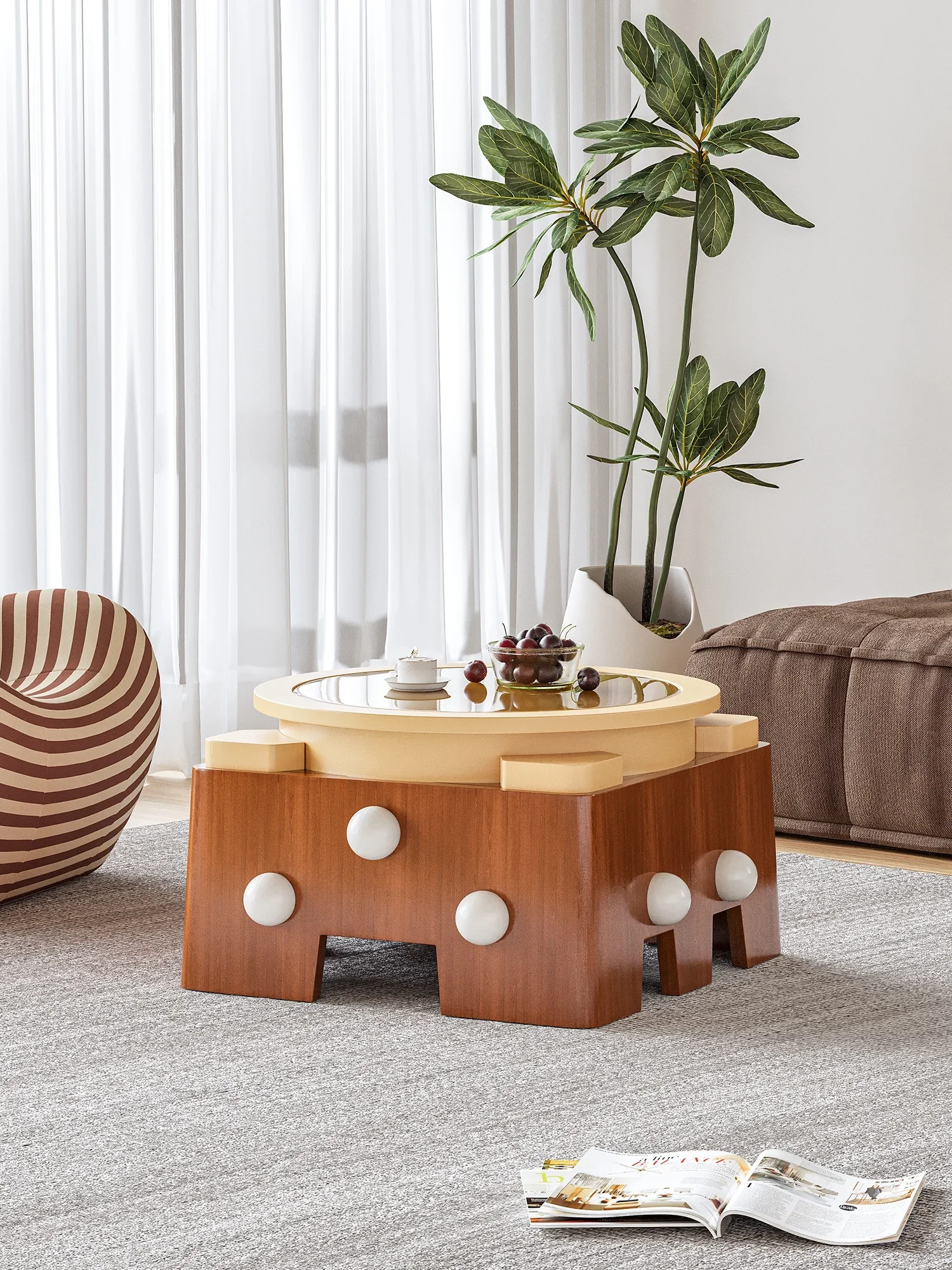 Coffee Table Creative Fashion Design Cute Post-Modern Living Room Small Tea Table