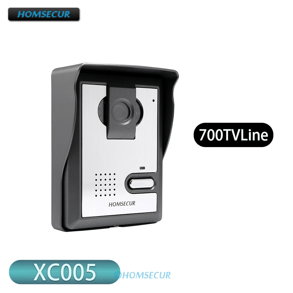 

XC005 4 Wire Doorbell Camera 90° Surface Mount 700TVLine for HOMSECUR HDS Series Video Door Phone Intercom System